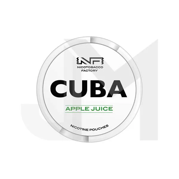 16mg CUBA White Nicotine Pouches - 25 Pouches