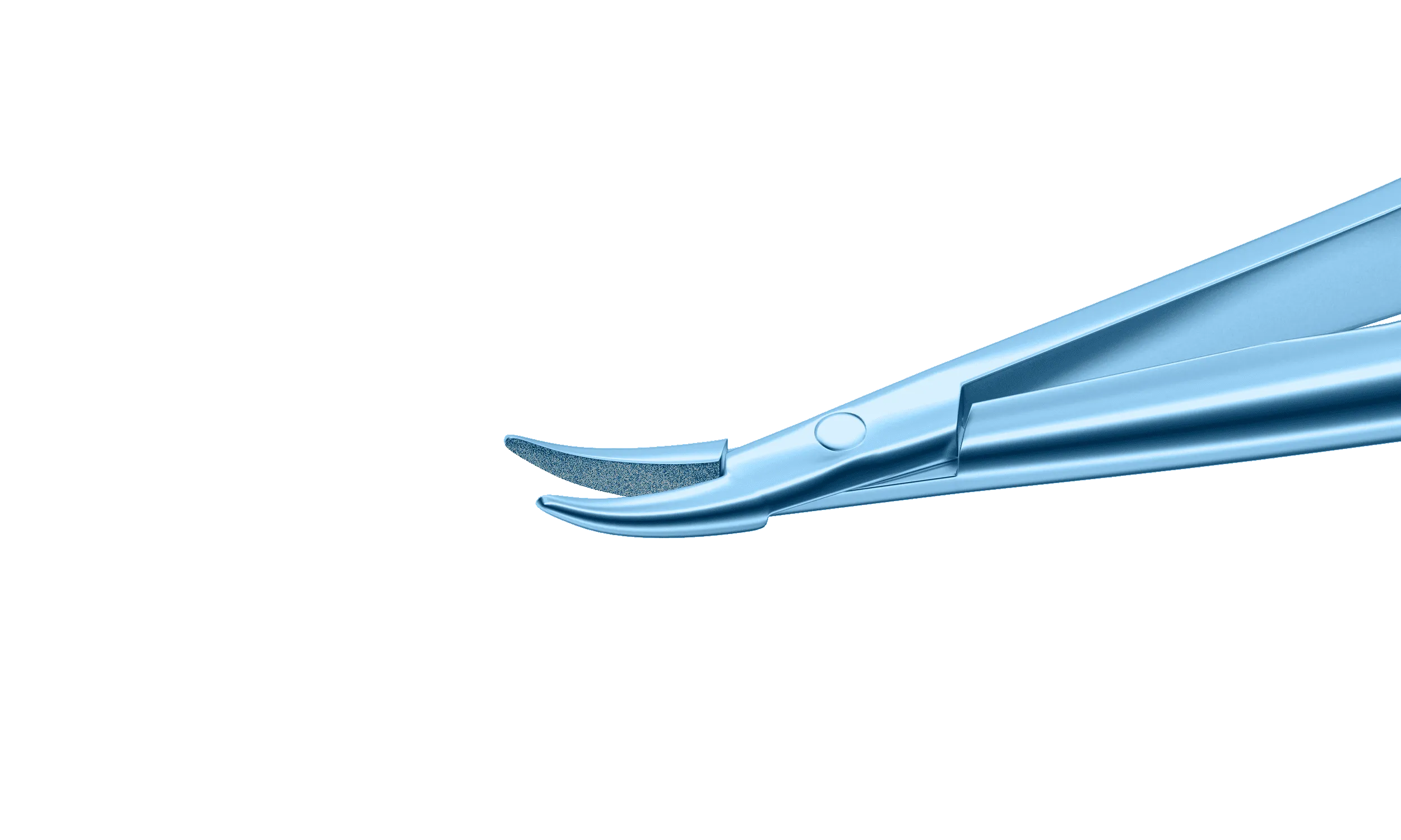 204R 8-090T Barraquer Needle Holder, 12.00 mm Strong Jaws, Curved, with Lock, Long Size, Length 125 mm, Titanium