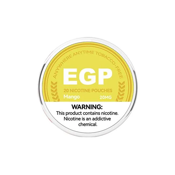 20mg EGP Nicotine Pouches - 20 Pouches