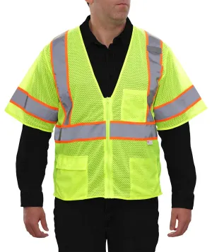 24-588 Economy Safety Vest w/ Contrasting Tape