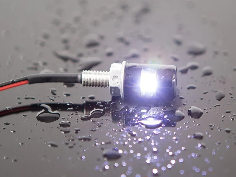 2pcs Motorcycle LED License Plate Lights