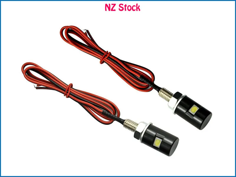 2pcs Motorcycle LED License Plate Lights