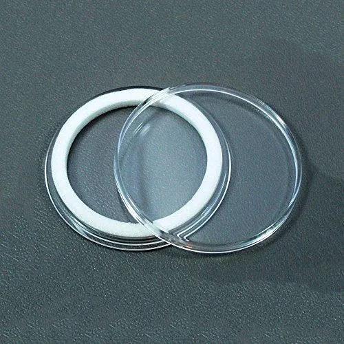 (3) Air-Tite 39Mm White Ring Coin Holder Capsules For 1Oz Silver & Copper Rounds Casino Chips