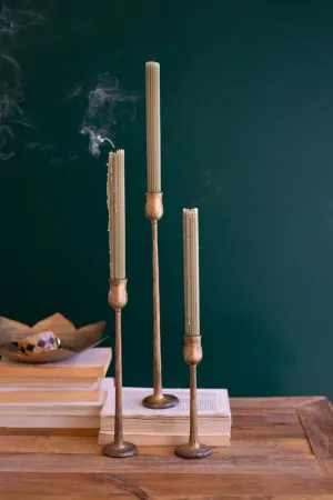 3 Brass Tapers