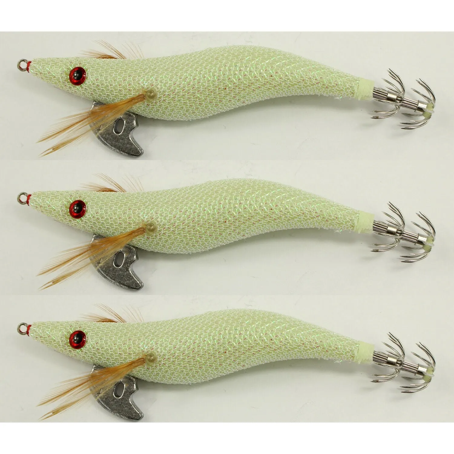 3 x Squid Jigs Fishing Tackle /170