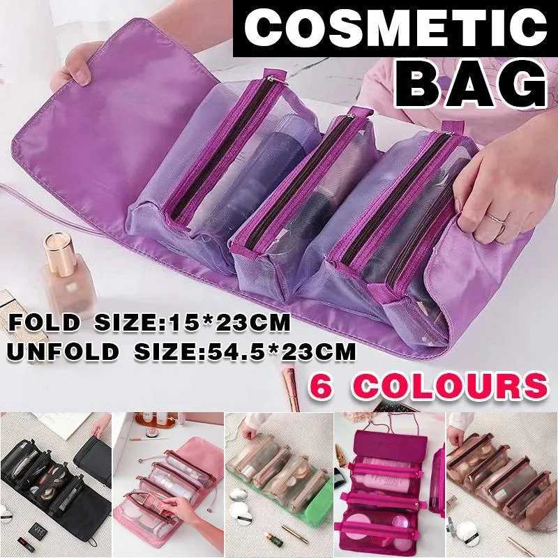 4 in 1 Detachable Makeup Storage Bag 1PC 6Colours