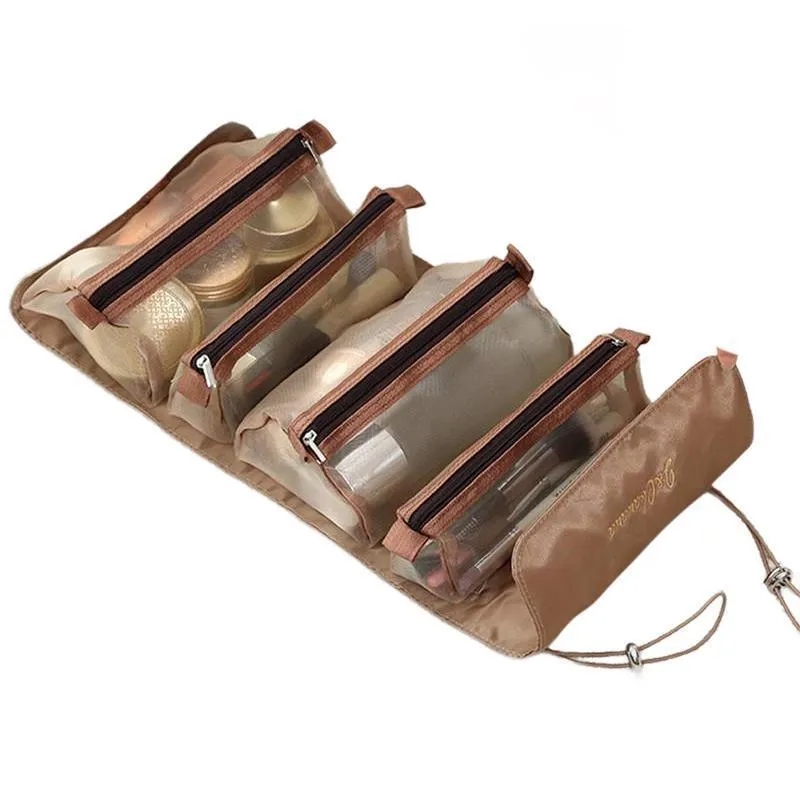 4 in 1 Detachable Makeup Storage Bag 1PC 6Colours