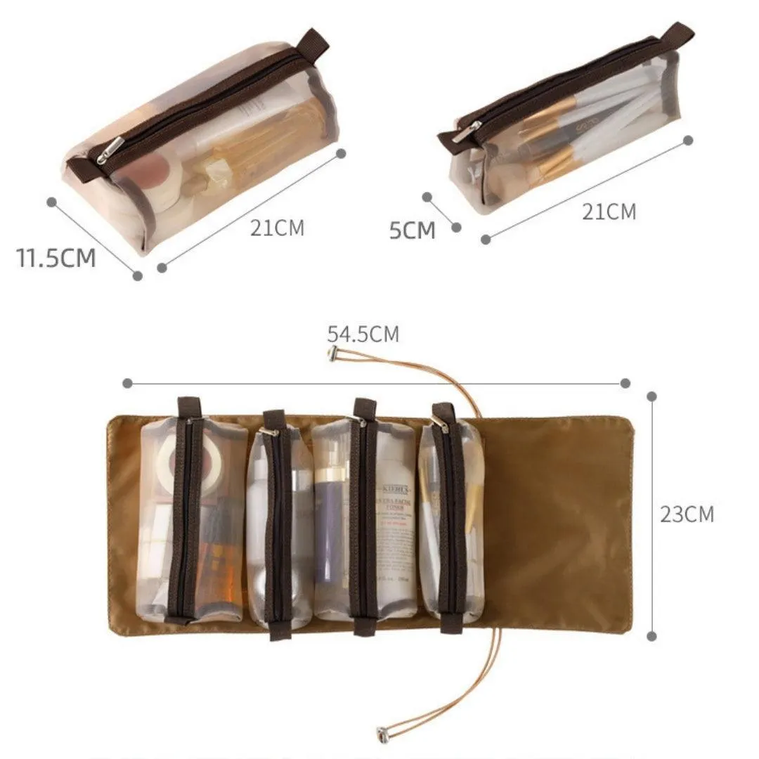 4 in 1 Detachable Makeup Storage Bag 1PC 6Colours