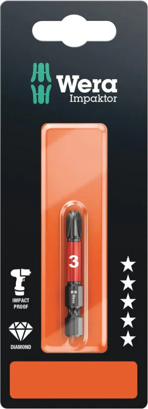 851/4 IMP DC SB Impaktor bits, PH 3 x 50 mm