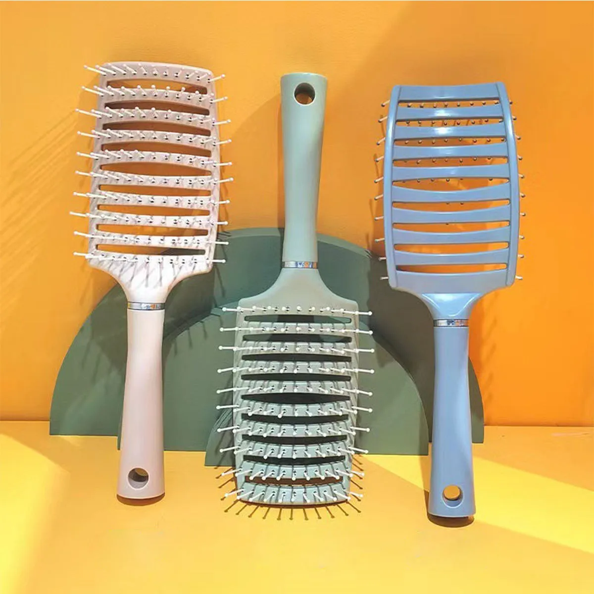 9-Row Anti-Static Heat Resistant Hair Brush