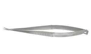 999R 8-096S Castroviejo Needle Holder, Delicate Jaws, 8.00 mm Gripping Surface, Curved, without Lock, Length 135 mm, Stainless Steel