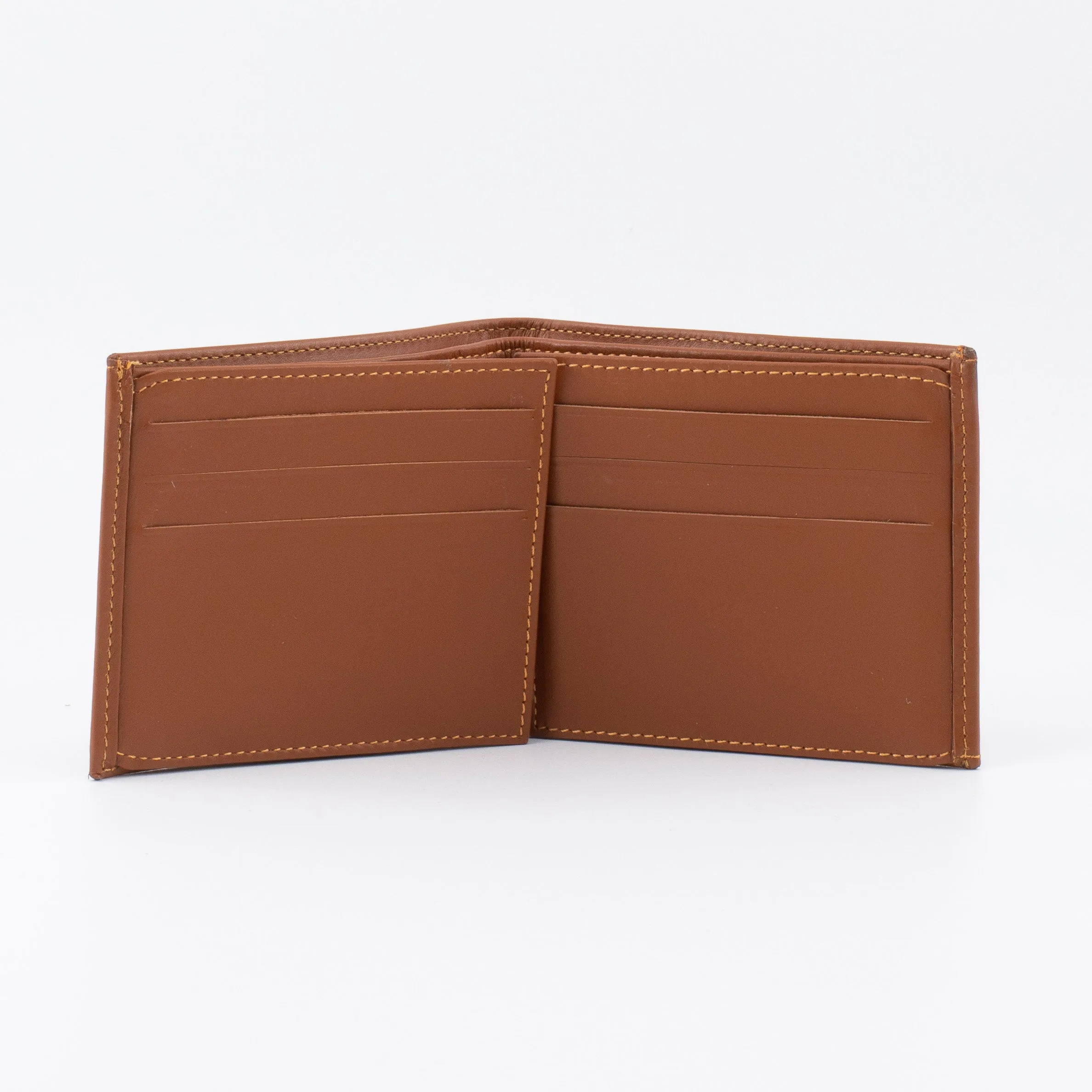 A Multifold, Premium Leather Wallet (Brown)