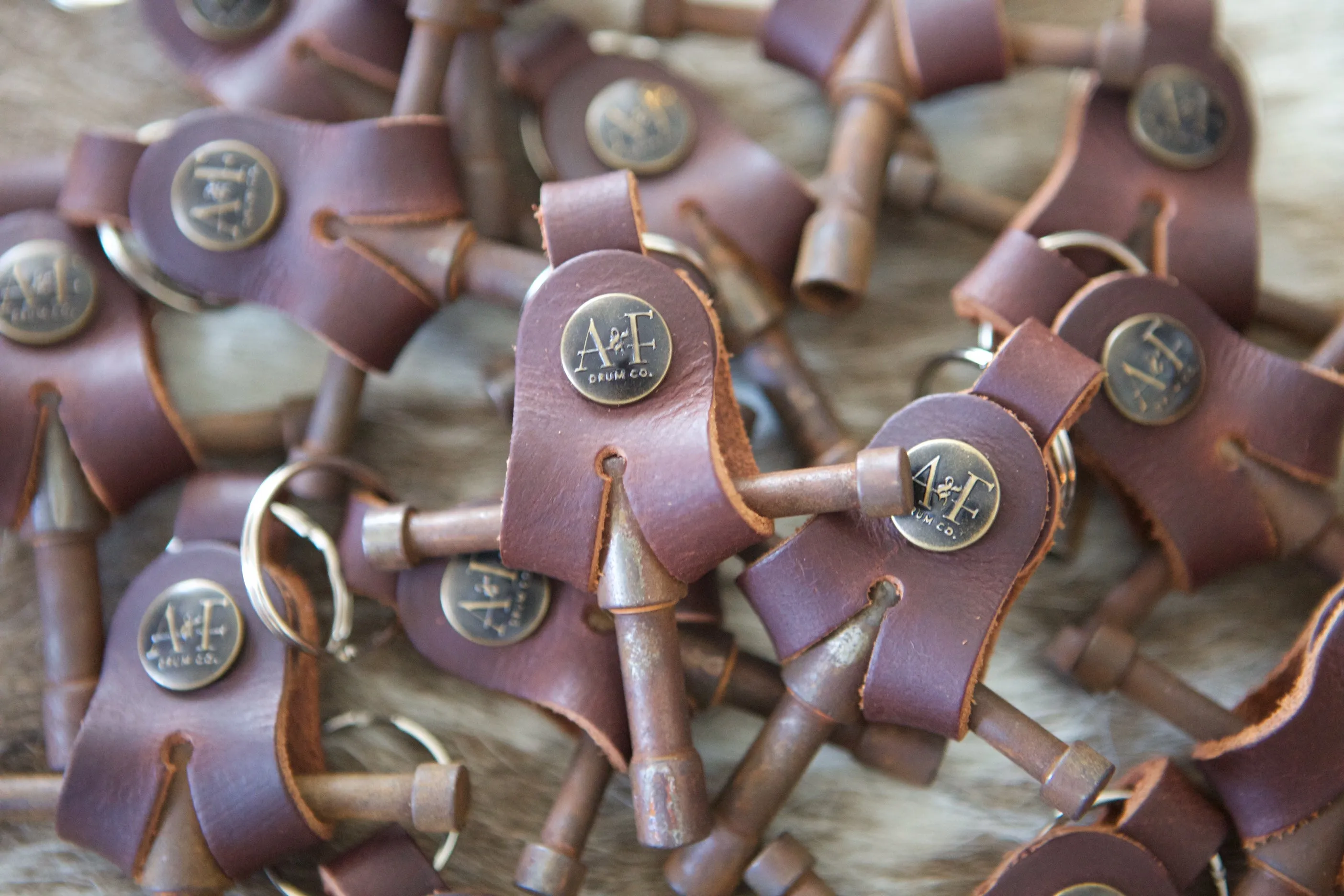 A&F Drum Key with Leather Holster