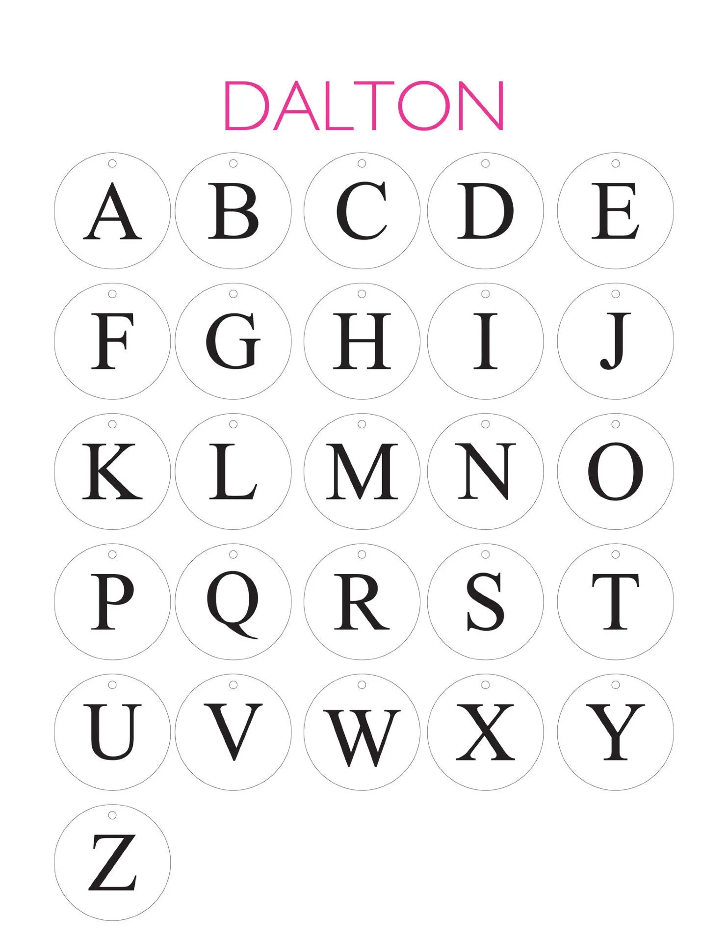 Acrylic Dalton Keychain (WS)
