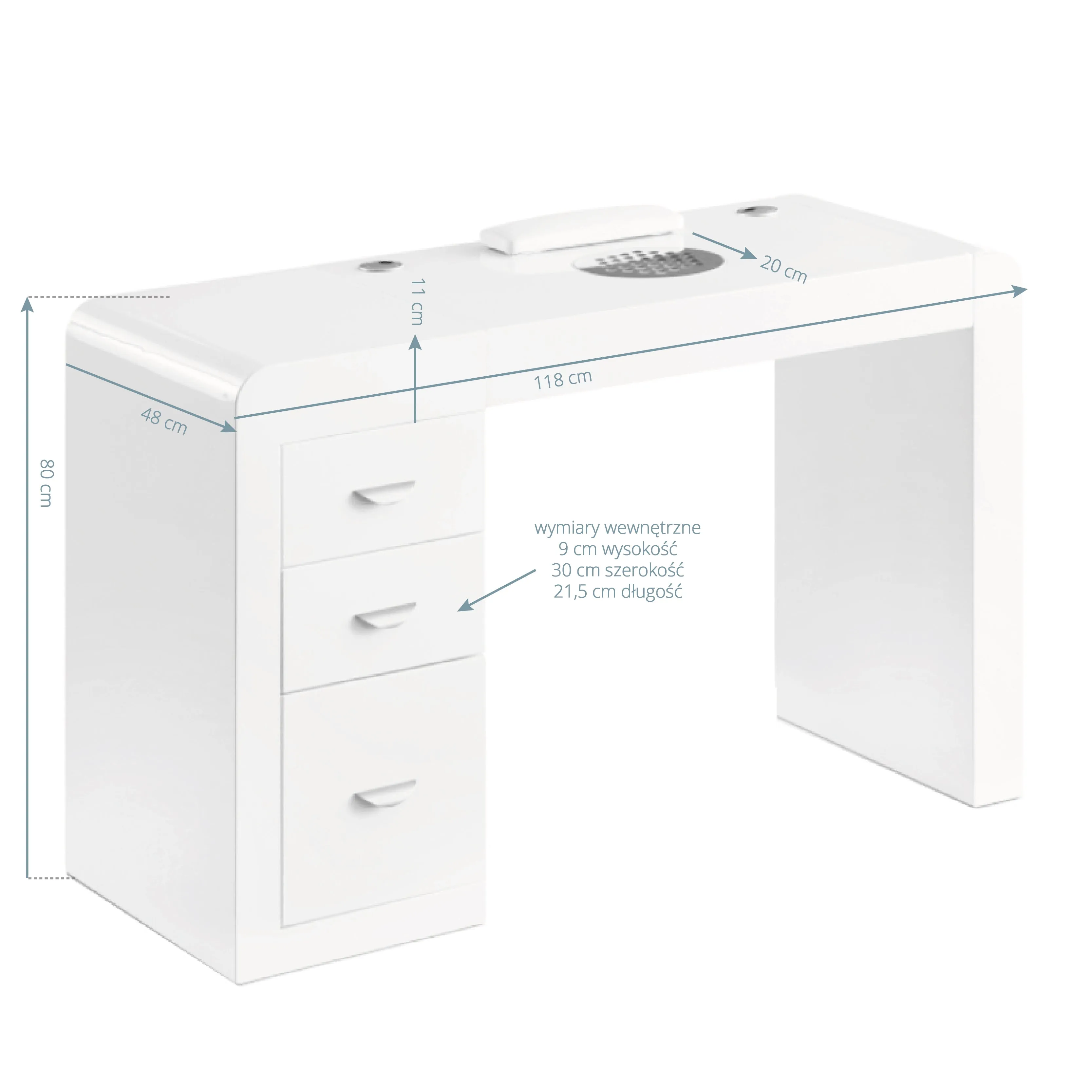 ActiveShop Cosmetic Desk 312 White