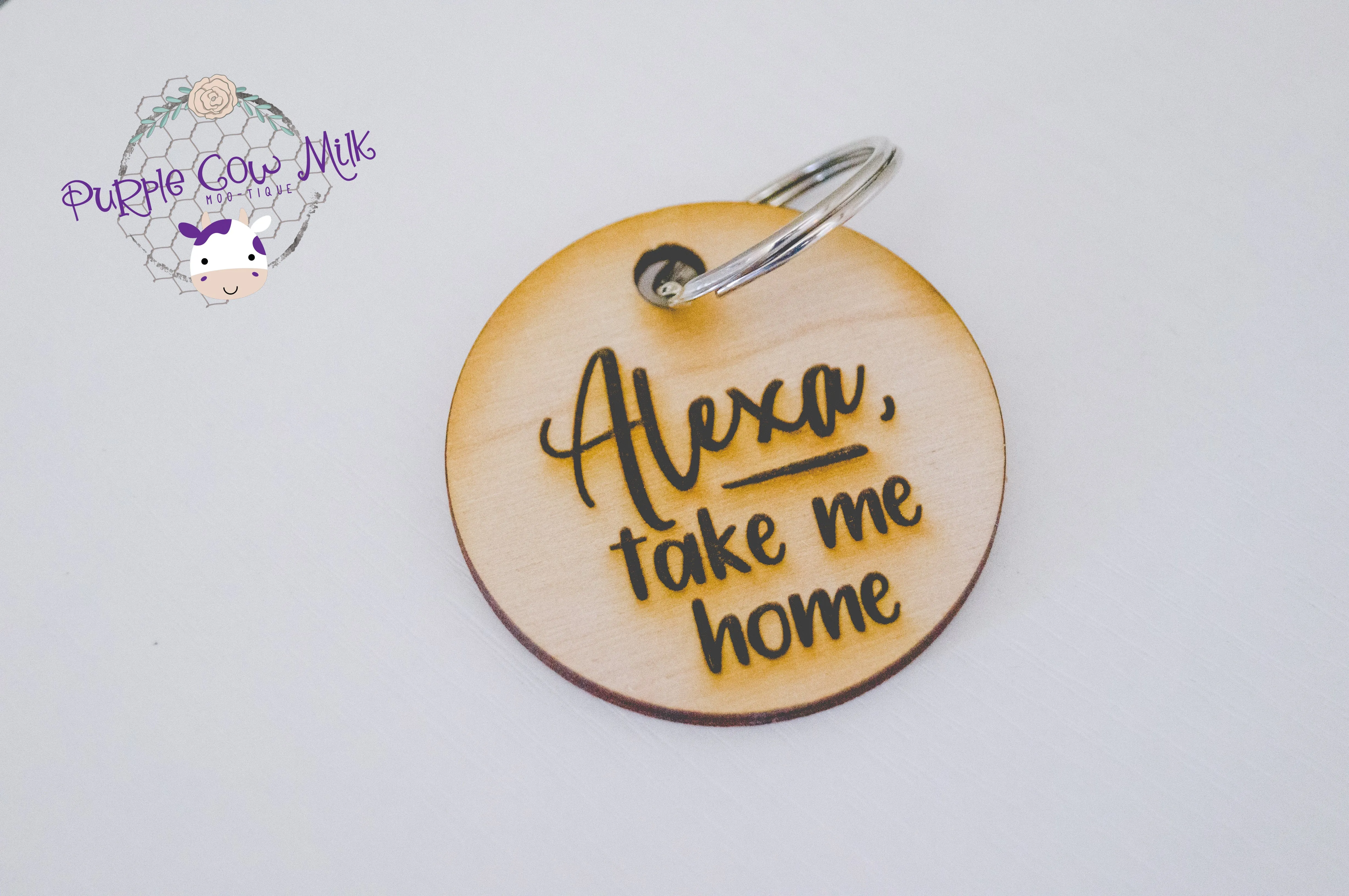 Alexa, Take Me Home Key Ring