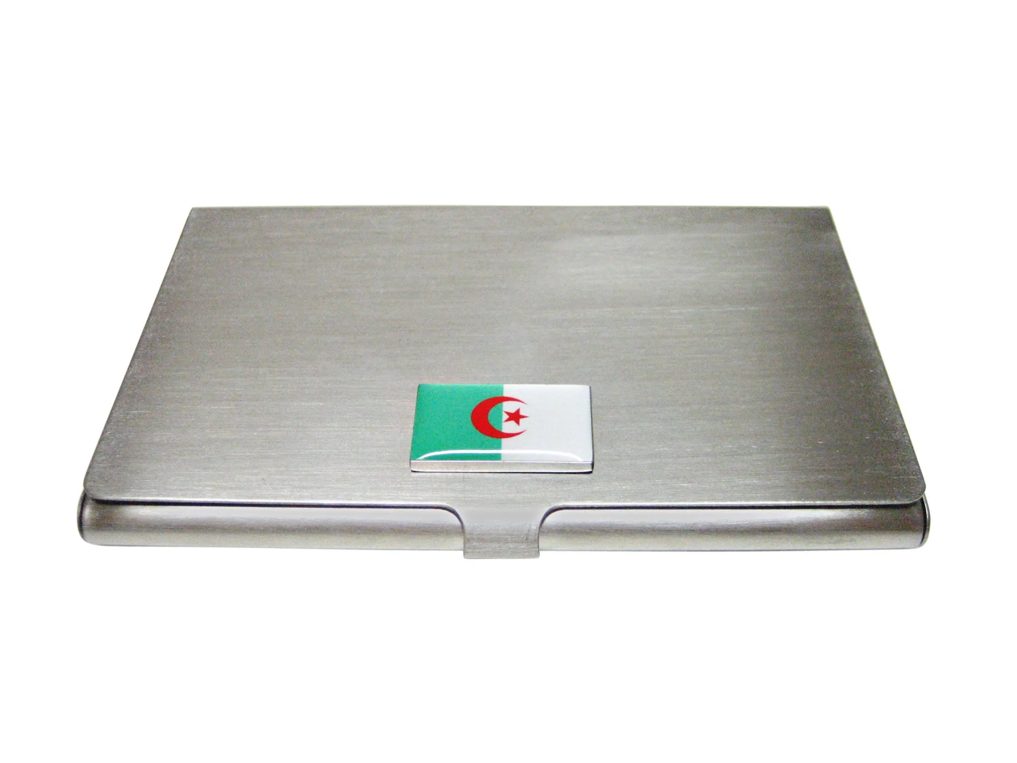 Algeria Flag Pendant Business Card Holder