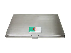 Algeria Flag Pendant Business Card Holder