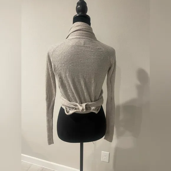Allsaints Wasson pirate merino wool wrap lightweight sweater US 4
