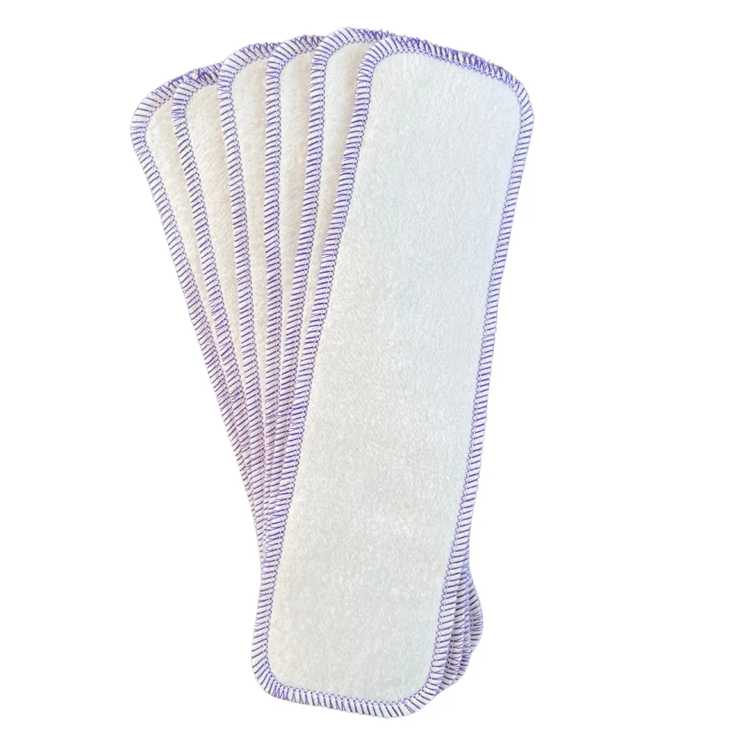 AMP Diaper Absorbency Booster (3 Layer Hemp) - Purple Trim