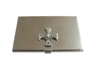 Ancient Celtic Cross Business Card Holder