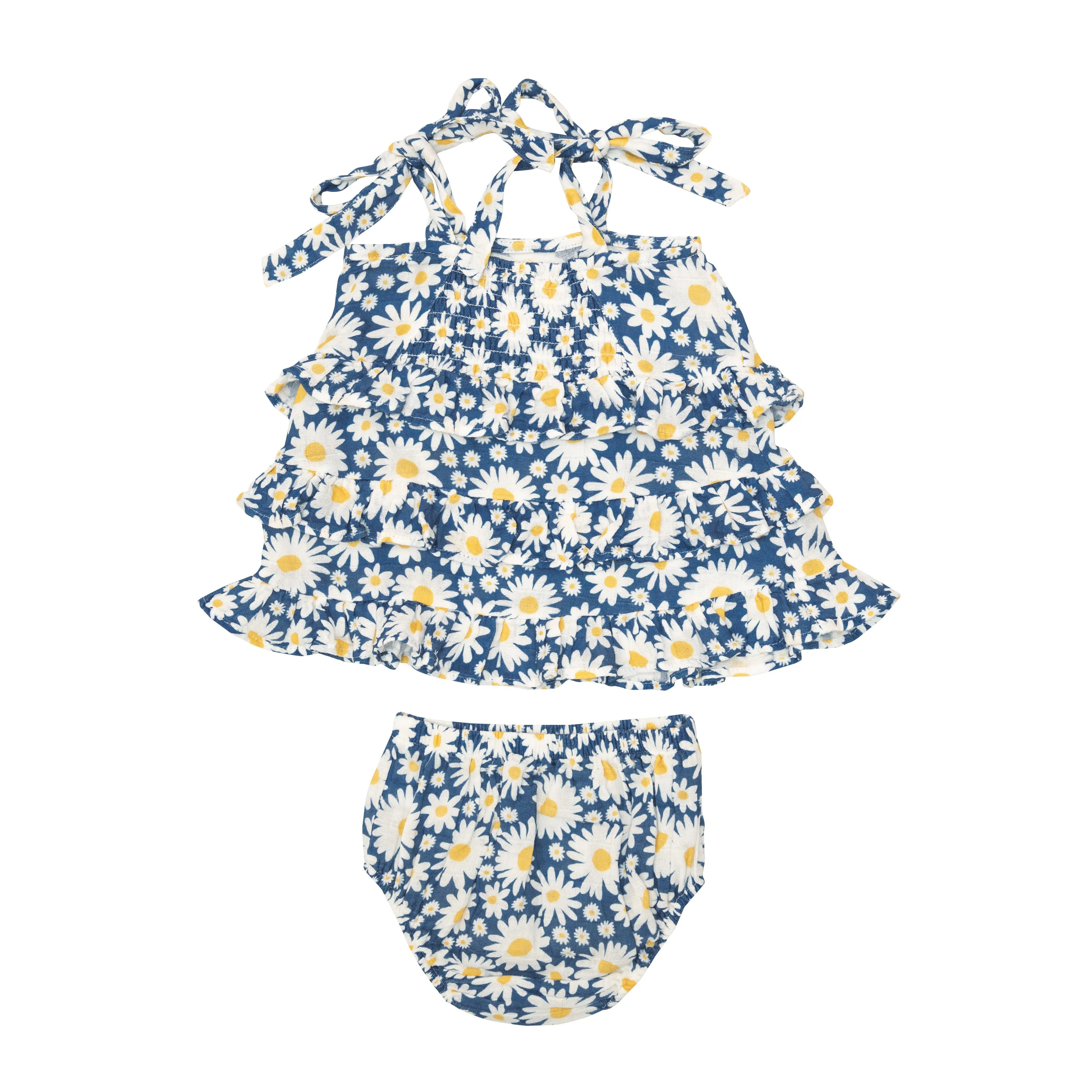Angel Dear Daisy Days Tiered Sundress w/Back Smocking