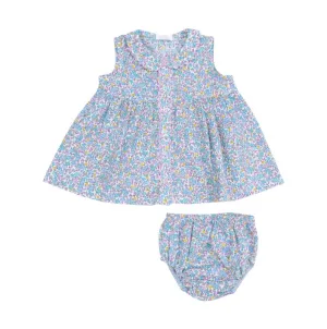 Angel Dear || Flowers And Berries The Jill- Peter Pan Button Front Dress