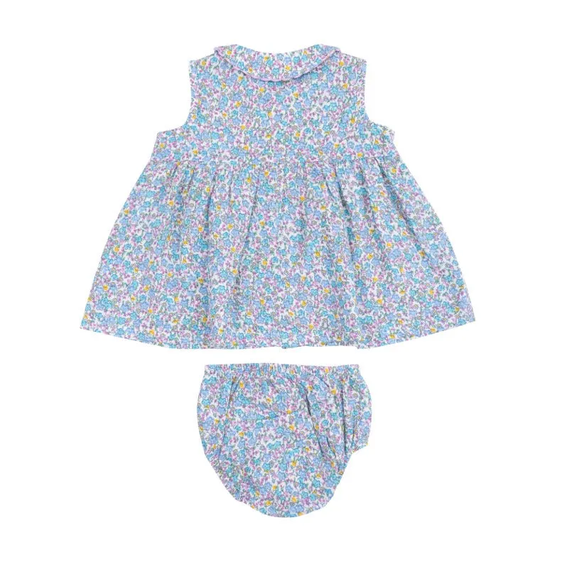 Angel Dear || Flowers And Berries The Jill- Peter Pan Button Front Dress