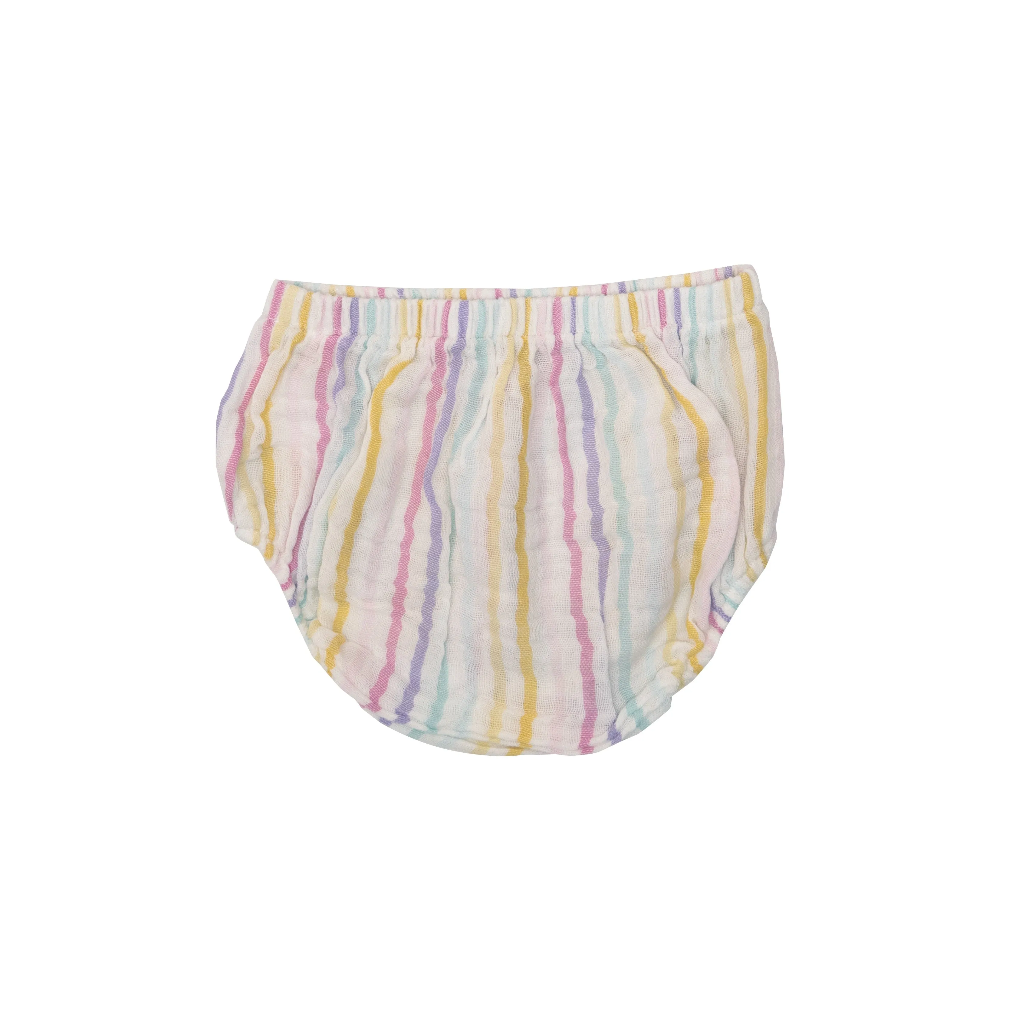 Angel Dear Rainbow Stripe Smocked Ruffle Sundress