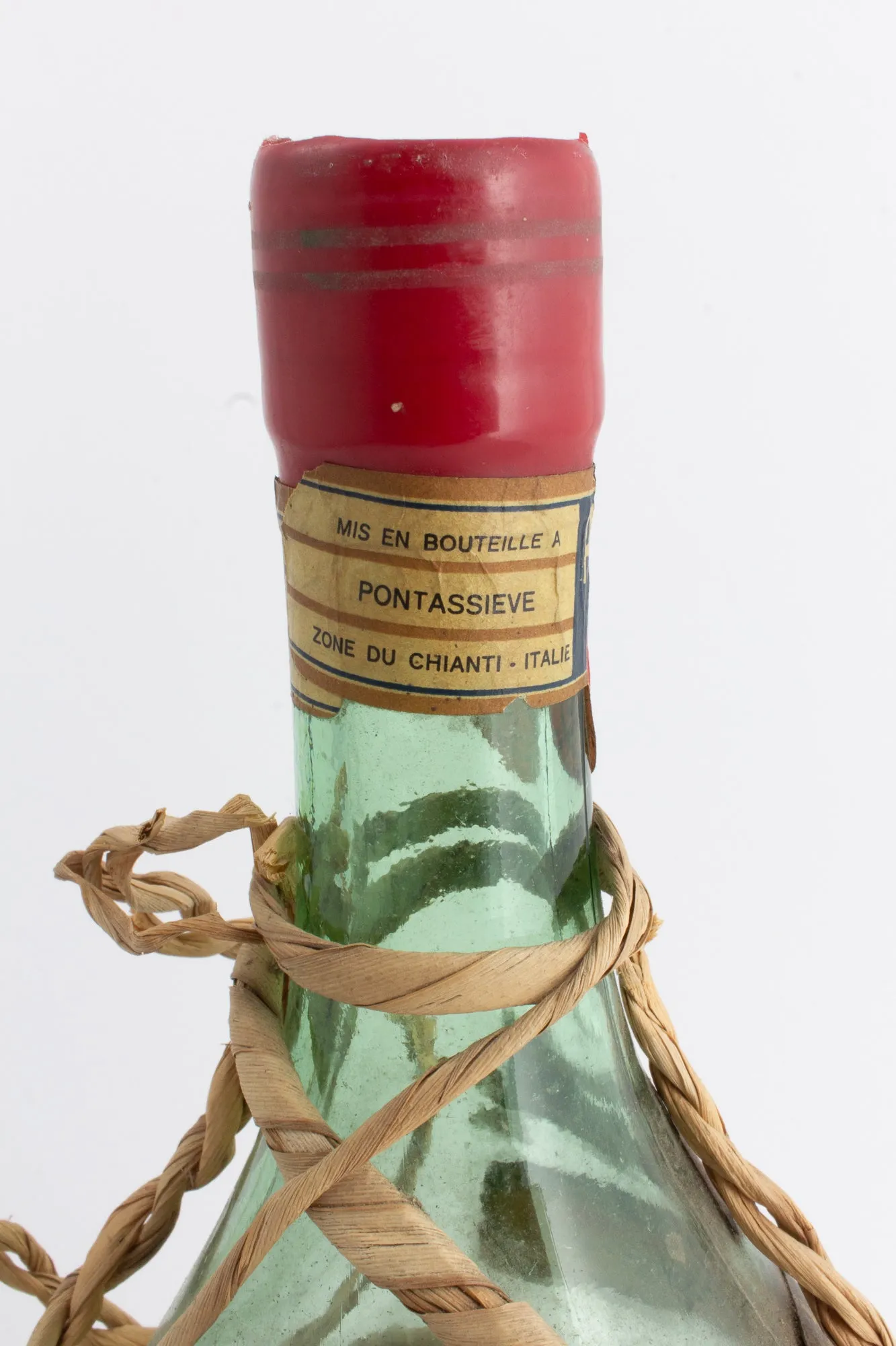 Antique Italian Ruffino Chianti Bottles