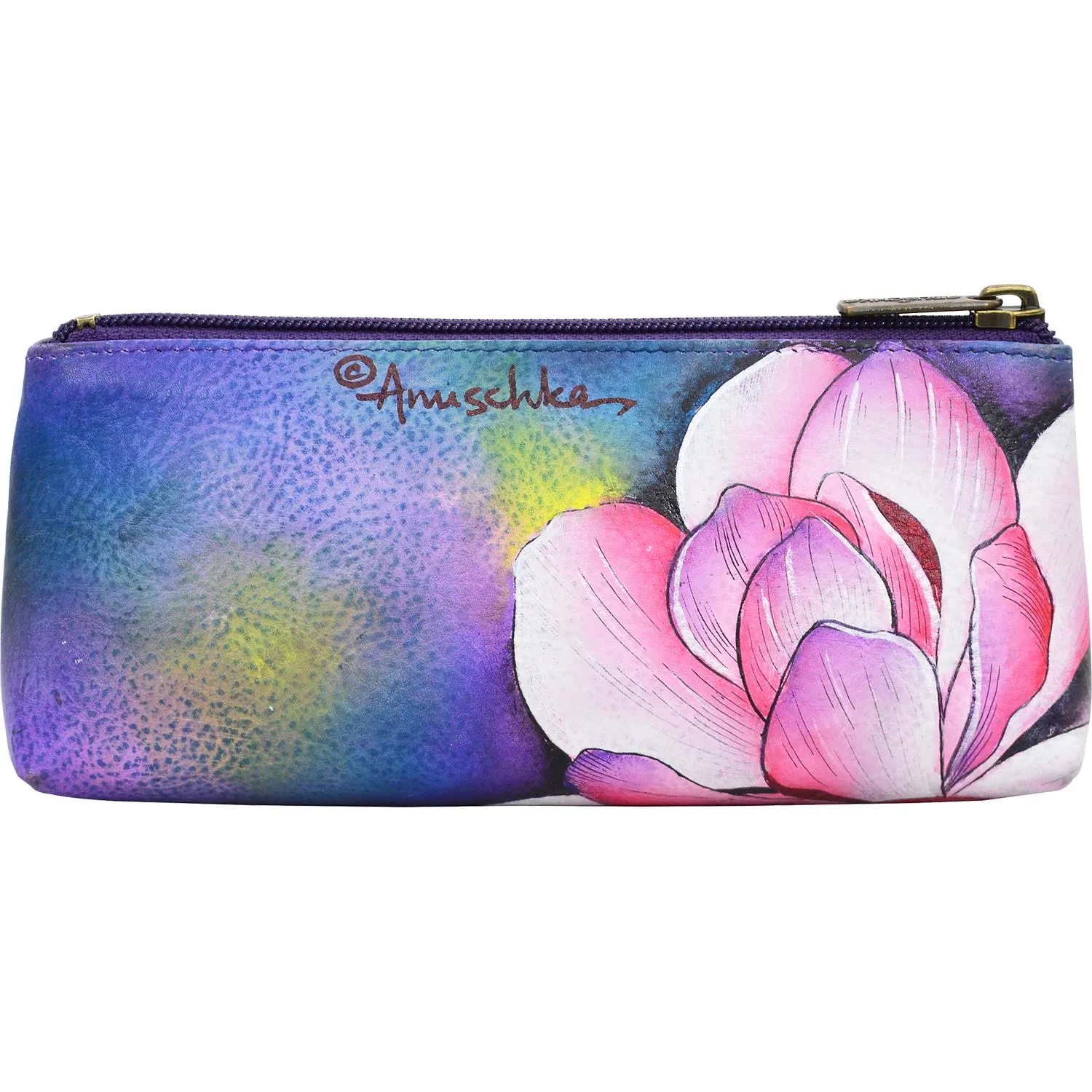 Anuschka Cosmetic Case Magnolia Melody Leather