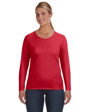 Anvil Ladies Lightweight Long Sleeve T-Shirt | Red
