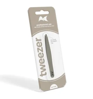 Artists Choice Arched Straight Tip Tweezer - Grey