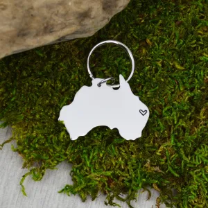 Australia Keychain or Necklace