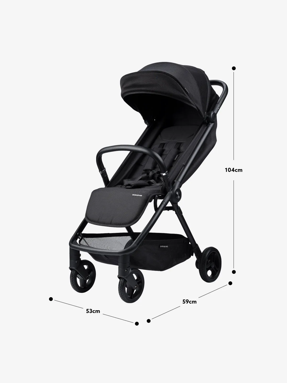 Auto Fold Compact Stroller Bundle - Almond