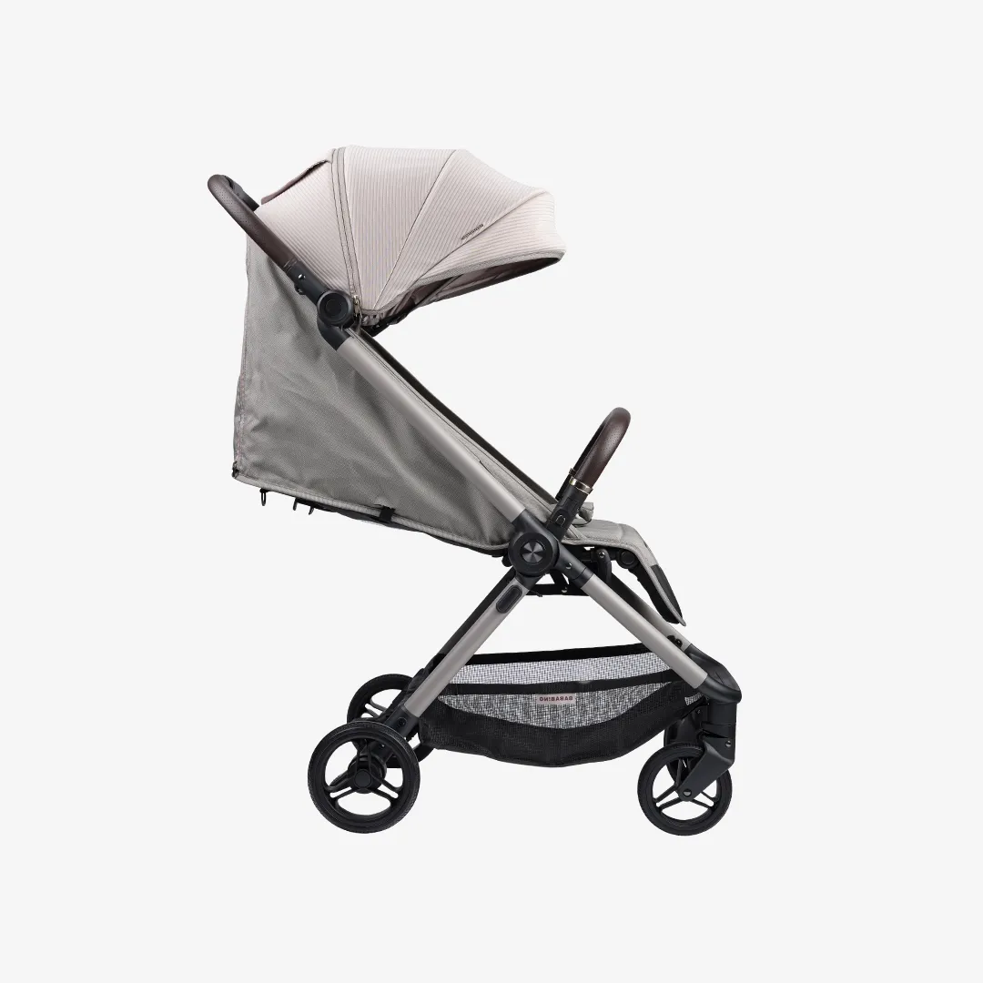 Auto Fold Compact Stroller Bundle - Almond
