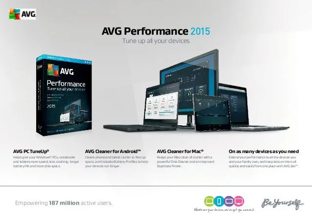 AVG Performance 2015 [Unlimited Users/2 Years] (PC)