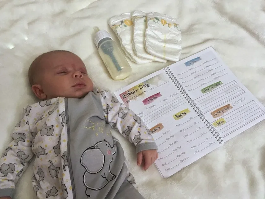 Baby Schedule Tracker Booklet