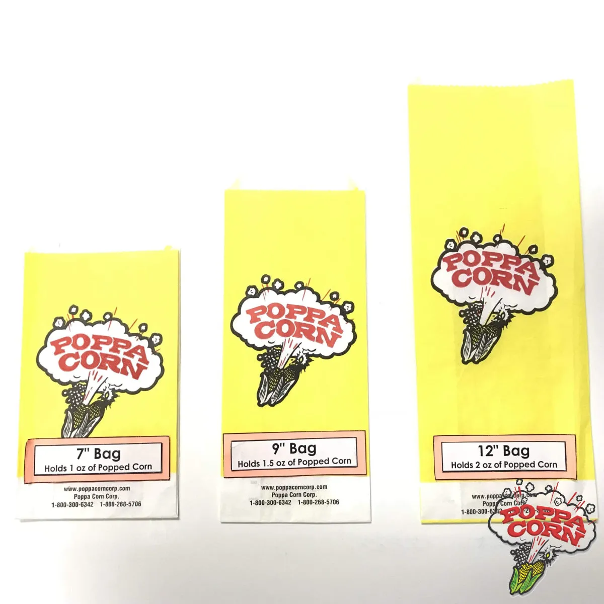 BAG009 - Medium 9" Paper Bags - 1.5 oz - 1000/Case