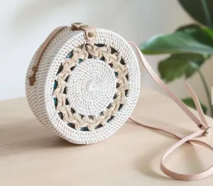 Bali Floral Round Bag
