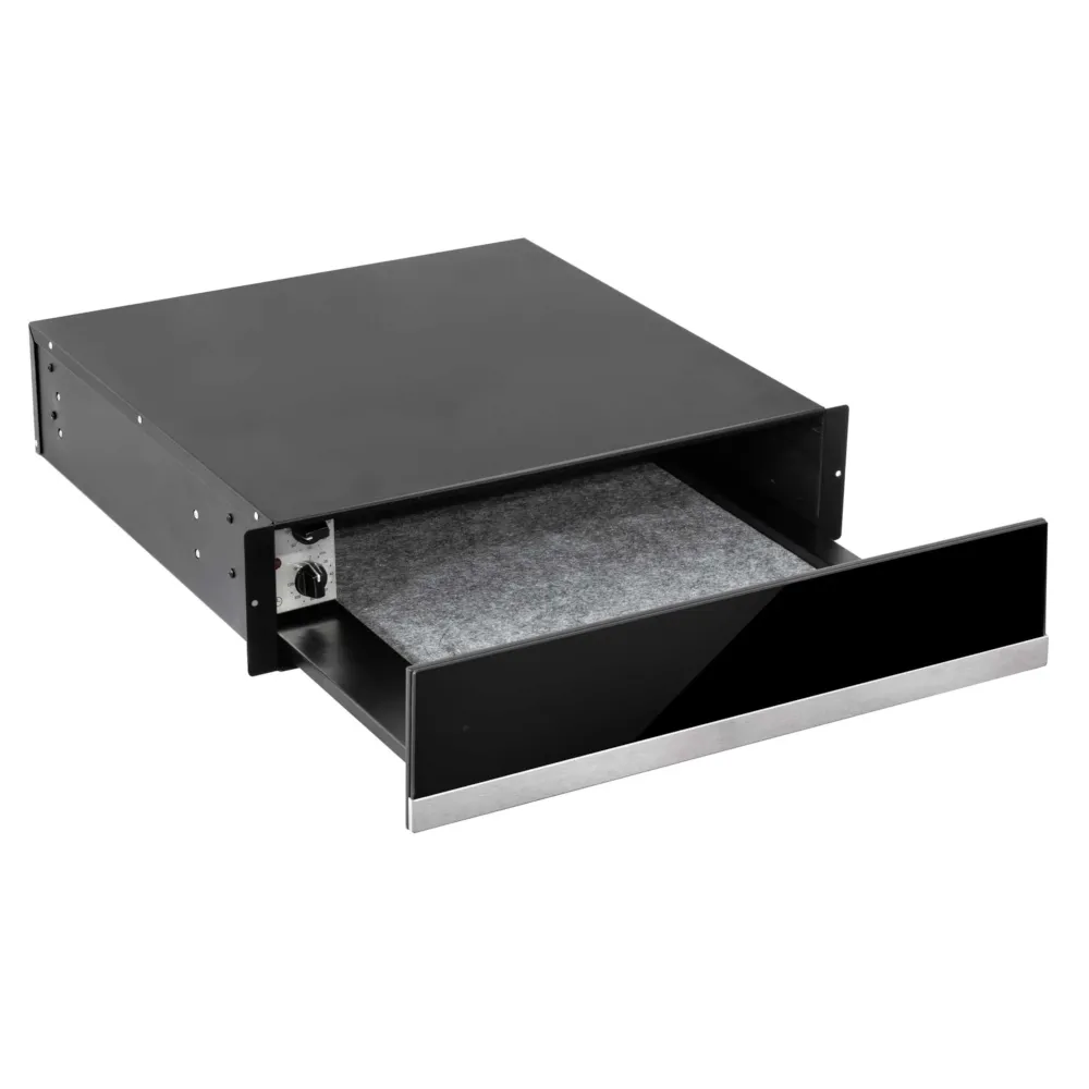 Baridi Built-In Warming Drawer 60cm - Black/Stainless Steel - B