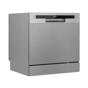 Baridi Compact Tabletop Dishwasher 8L, 8 Place Settings - Silver - B