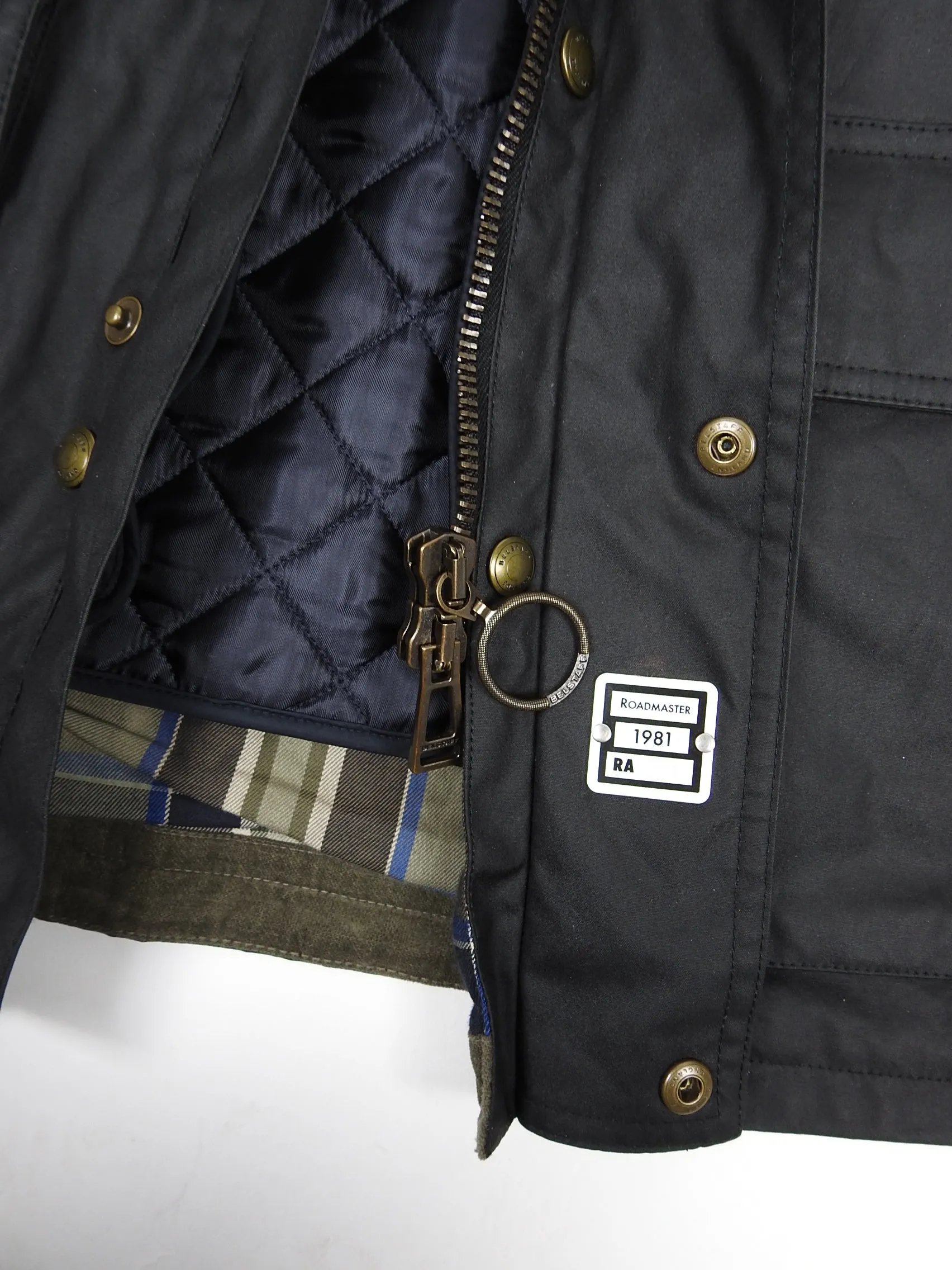 Belstaff Wax Jacket with Removable Liner Black 46