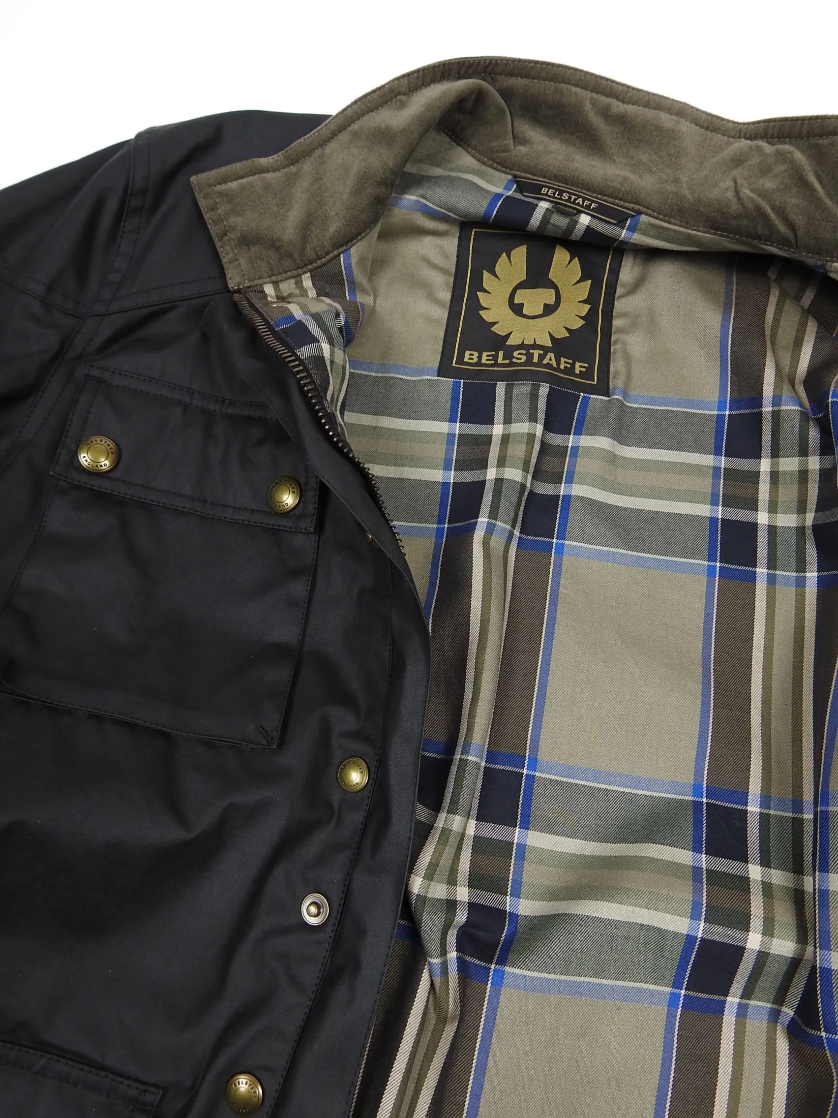Belstaff Wax Jacket with Removable Liner Black 46