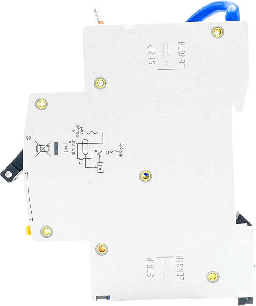 BG CUCRB40 40A SP 1 Module B Curve 6kA 30mA Type AC Compact RCBO
