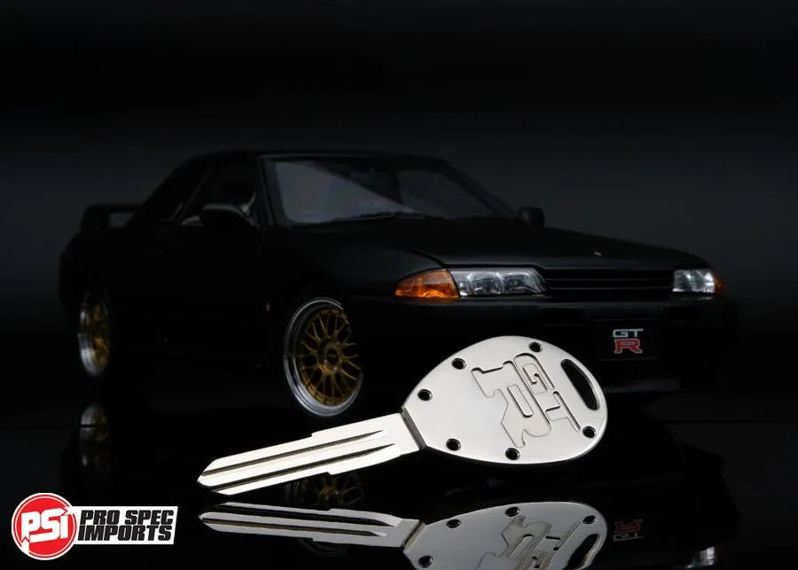 Billet Titanium R32 / R33 Skyline GTR Key Blank - Premium Polished
