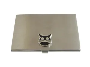 Black Cat Head Business Card Holder
