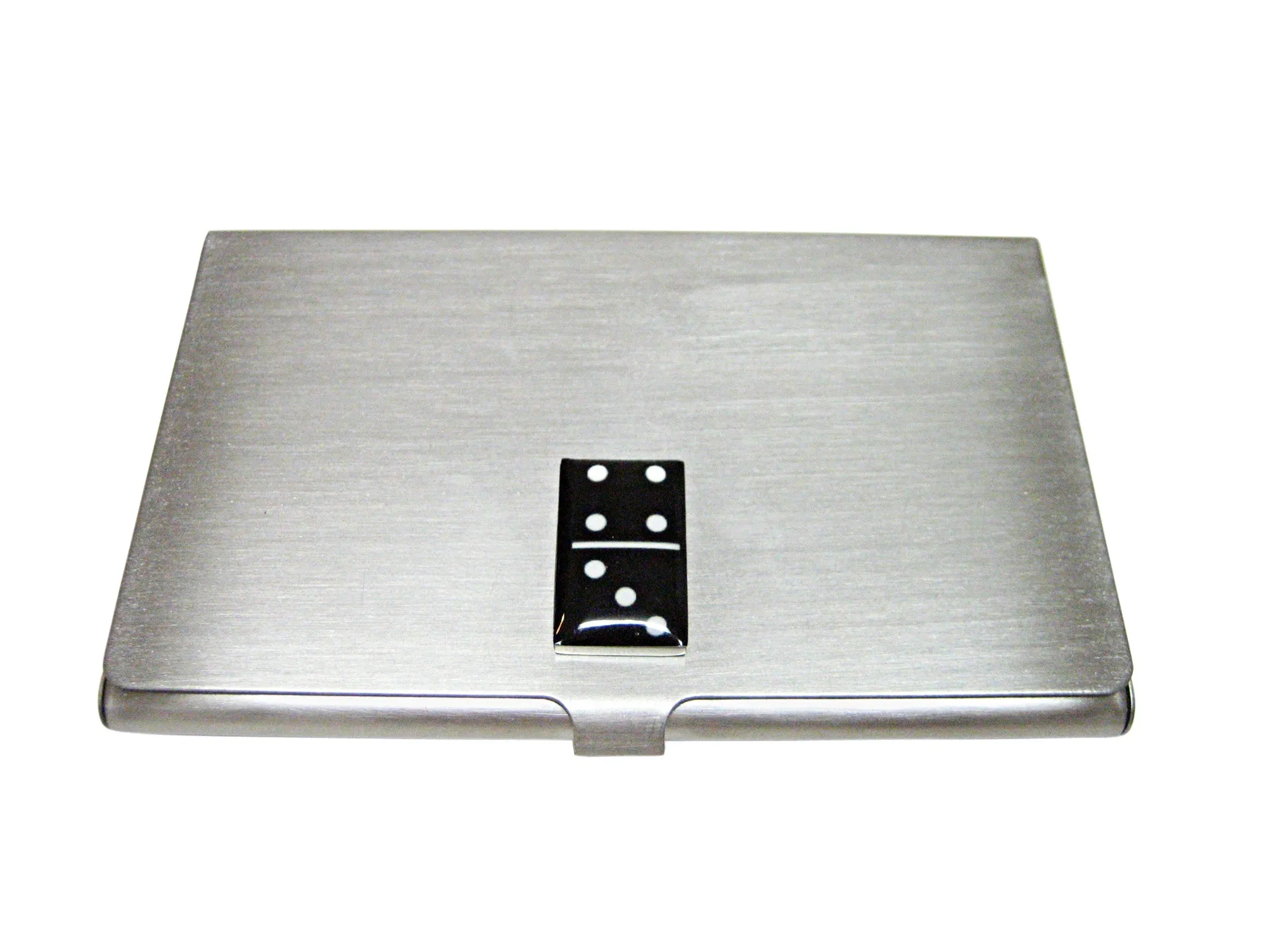 Black Domino Gaming Business Card Holder
