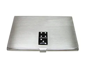 Black Domino Gaming Business Card Holder