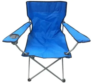 Blue & Black Lightweight Folding Camping Beach Captains Chair